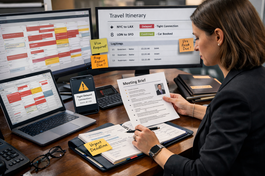 A Good Executive Assistant Working