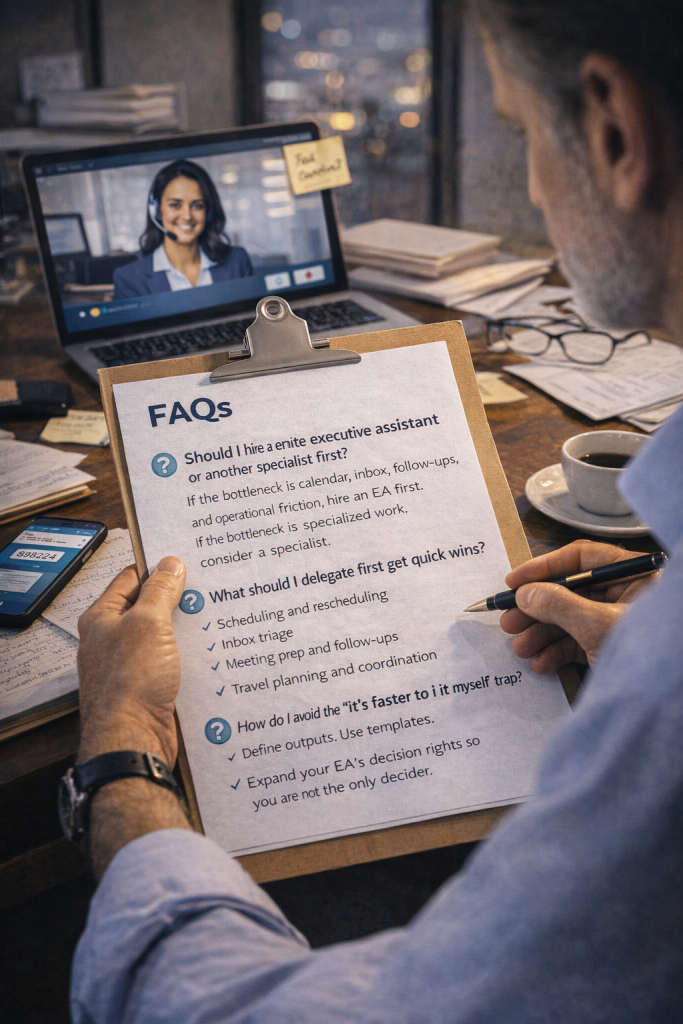 Hire Executive Assistant Remotely FAQs
