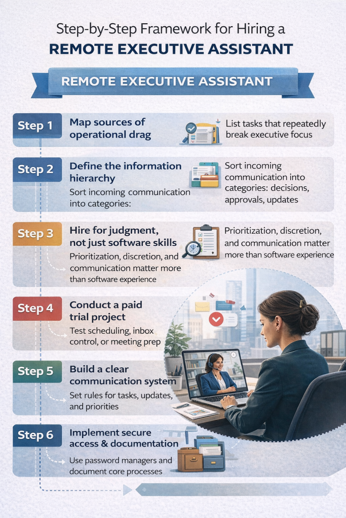 Step By Step Framework For Hiring A Remote Executive Assistant