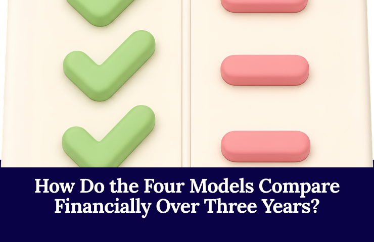 How Do The Four Models Compare Financially Over Three Years