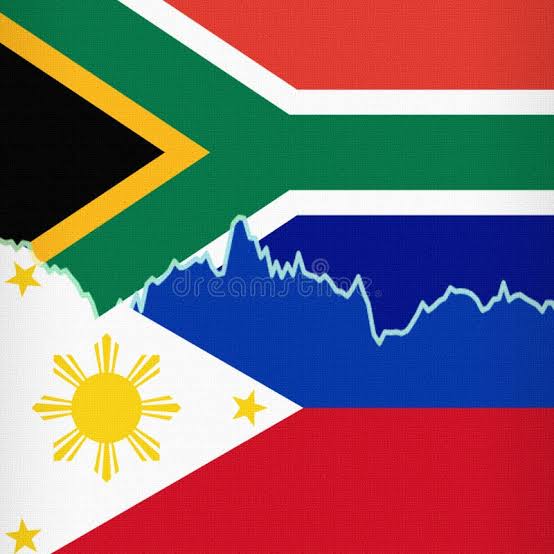 Flags of the Philippines and South Africa, the two countries Exec Assistants recruits hospitality virtual assistants from
